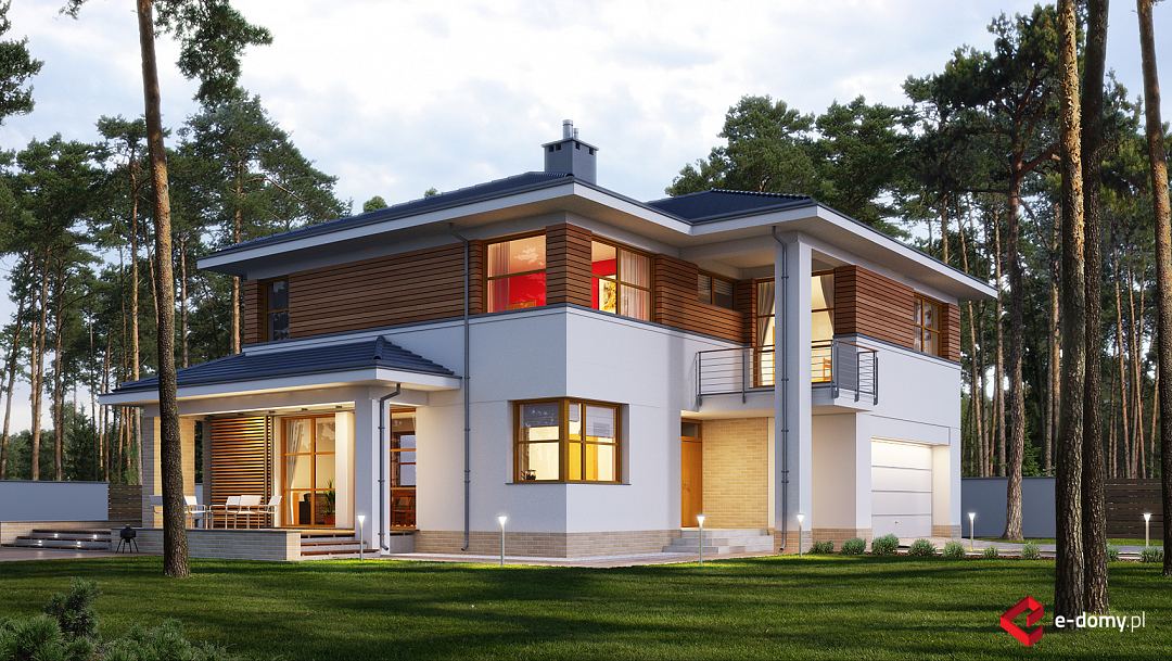 E 166 E Domypl Projekty Domów Jednorodzinnych Piętrowych